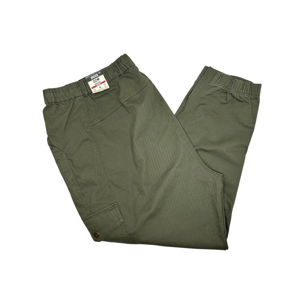 Duluth Trading Co. Reserve Joggers High Rise Cargo Pants Vintage Olive Plus 22W